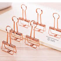 Deli long tail clip color metal ticket holder small dovetail clip large data clip classification long tail ticket clip