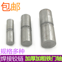Wrought iron door pressure bearing door shaft crown head round hinge extended door shaft cylindrical hinge