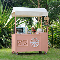 European-style promotional car gourmet snack car milk tea stall car Scenic Spot Floating car display stand supermarket promotion display stand