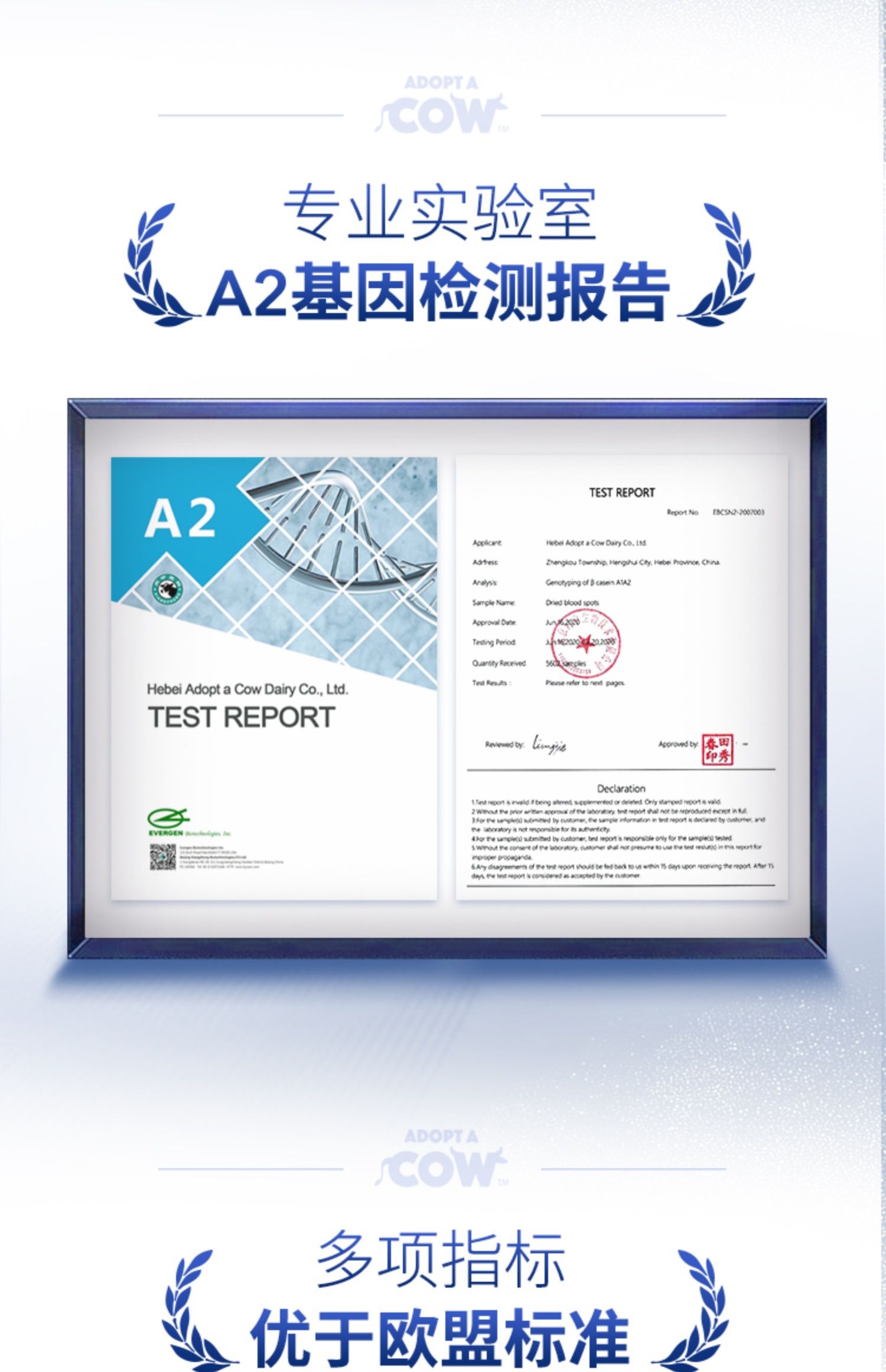 认养一头牛A2β-酪蛋白纯牛奶20盒