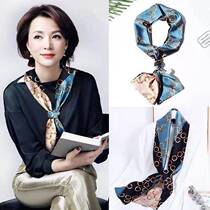 Scarf small long women Joker spring and autumn belt summer thin suit shirt scarf mother scarf tie bag square scarf