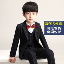 Childrens suit suit spring and autumn coat boy flower girl dress British wedding Korean handsome foreign boy suit