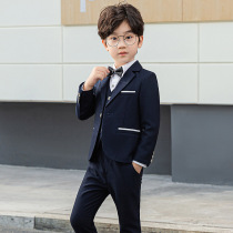 Childrens suit suit three-piece boy handsome British suit foreign flower girl dress boy small suit jacket