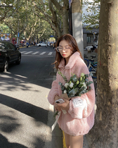 LDTJ 2020 spring new thickened casual short teddy cashmere lamb fur grass warm loose coat female
