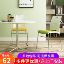Training conference chair Simple staff office negotiation table chair without armrest backrest chair Conference room office chair