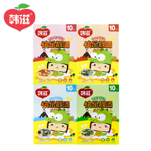 韩滋 快乐靓汤 4盒4味套餐 宝宝儿童蛋花汤调味品 非婴儿辅食标准