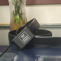 Mid-build belt China Construction CI Bull Leather built belt male dermis led automatic buckle waist belt headlayer cow leather