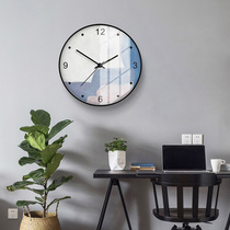 Omug modern simple dining room wall clock sofa background table painting clock mural wall clock frameless wall clock living room household