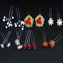 Korean hair accessories popular simple ethnic style hairclip Miao nationality hairpin net wild stage performance