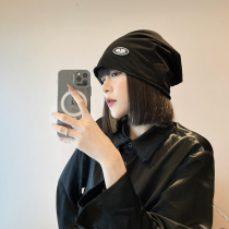 Rosex Tangk Moon Hat Women's Fall Winter Korean Tide Stack Hat Cold Hat Japanese Joker Bag Hat Headband Hat