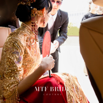 Manchen Tingfang (Yujingyao) 2021 New Chinese bride dress wedding female Golden two wear show