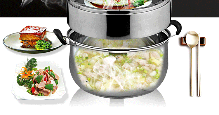 Mutual fermentation steamer, 4-layer double-bottom energy-saving combination lid steamer, original flavor rice steamer, non-cross-flavor steamer, three-layer thickened stainless steel household steamer, multi-layer energy-saving steamer, kitchenware pot, soup pot pic 7