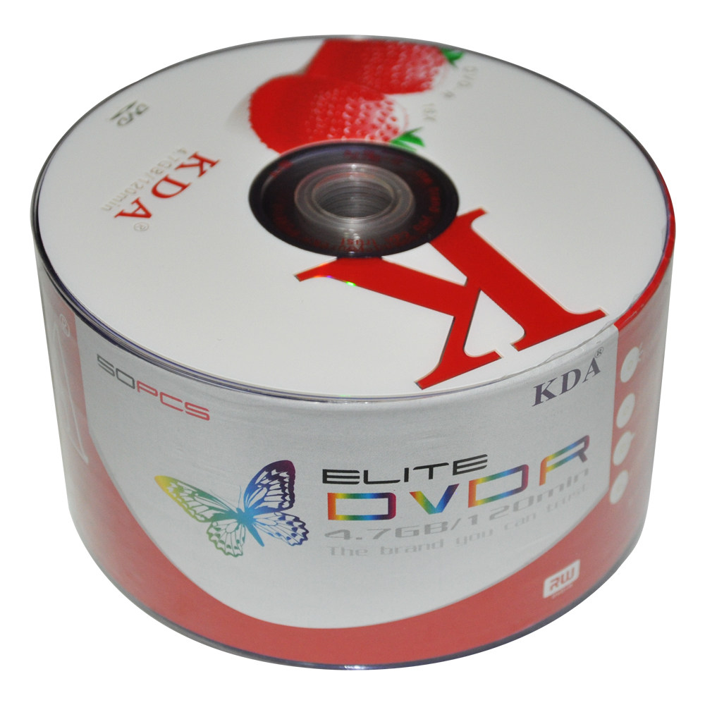 kda 水果系列dvd光盘空白光盘dvd刻录光盘 a 品质50p dvd刻录盘