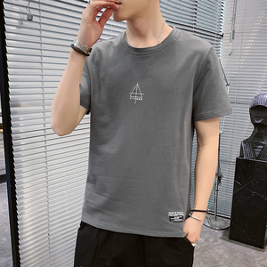 短袖t恤男士2020新款宽松纯棉打底衫夏装上衣男潮牌潮流衣服体恤