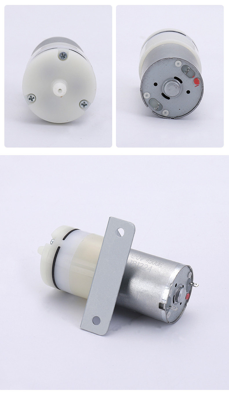 370微型静音直流氧气泵鱼缸水族6v小气泵钓鱼增氧泵迷你12v充气泵