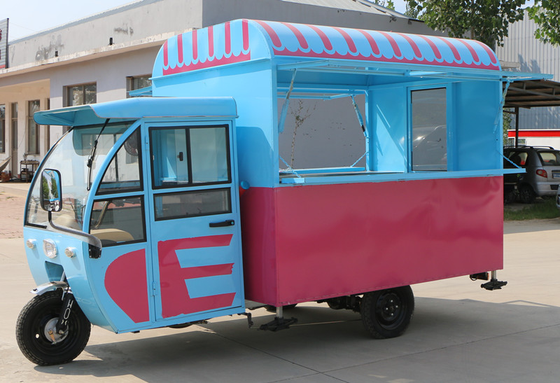 小吃车多功能餐车电动三轮早餐车快餐车移动推车流动商用摆摊