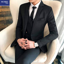 Korean style slim suit suit men's business casual teenage suit coat wedding dress business formal