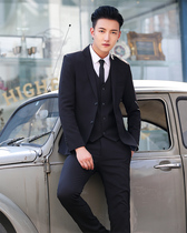 suit men's coat top youth korean style slim business casual business formal wedding suit trendy