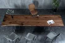 A470 North American black walnuts large plate double parquet solid wood table tea table log desk 312 * 92 * 83 * 92 * 5