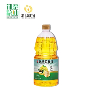 荆楚粮油菜籽油1.8L小瓶非转基因压榨食用油5升家用桶装炒菜油5L