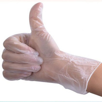 Disposable PVC gloves Food grade latex rubber transparent waterproof oil-proof kitchen dishwashing safety protection 100 only