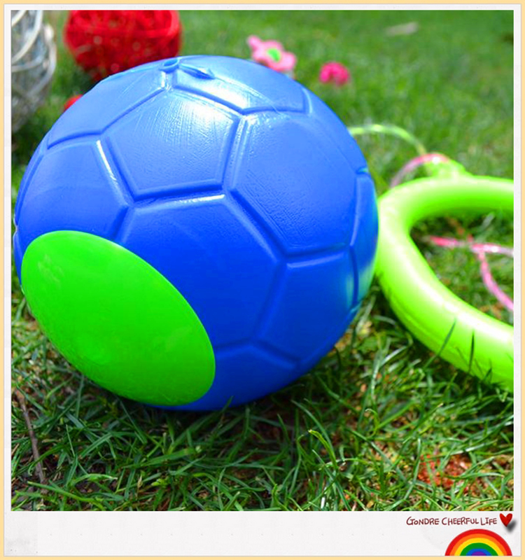 儿童跳跳球蹦蹦球闪光旋转环圈单脚跳甩球小孩甩脚球健身蹦蹦球