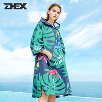 Dex big towel beach bath towel quick dry changing cloak womens swimming absorbent cape sea side sports equipment trend