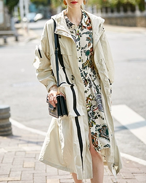 Áo khoác trench coat dành cho nữ của cửa hàng thiết kế độc lập, áo khoác phong cách đẹp trai, hàng đầu sản phẩm mới, áo khoác mùa xuân - Trench Coat