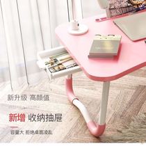 Bed Fold Small Desk Wood Table Mini Student Bedrooms Simple Home Floating Windows Terrace Simple Zhuozi Short furniture