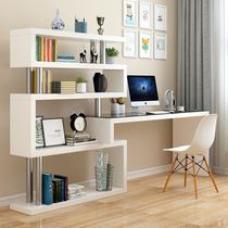 Living room minimalist book cabinet junior high school student writing desk integrated home computer desk combined cabinet student table
