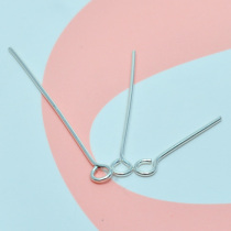 S925 sterling silver diy jewelry accessories Gold T pin flat head 9 pin ball pin Thai Silver 9 pin jewelry material