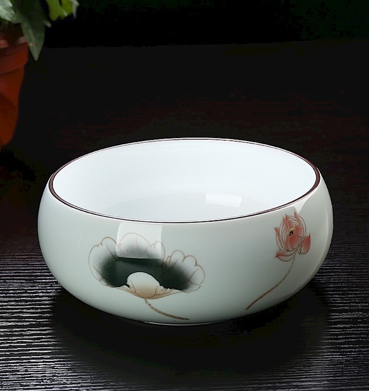 Tea to wash to the Japanese zen wear - resisting the visitor room sitting room tools for wash cup porcelain basin detong cup Tea table table