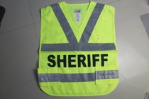 Export Canadian orange printed reflective safety vest