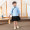 Children's women's blue top+skirt