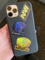 csogo perimeter sticker holographic physical printed entity waterproof mobile phone computer notebook with tatetan crown cs