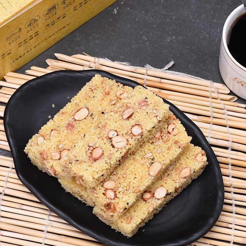 山兰米酥粗粮华山武当山特产传统手工零食网红养生素食点心藜麦酥