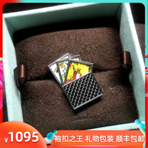 British Tateossian RT carbon fiber tarot brand brooch personality suit pin for men and women couples gifts