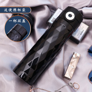驰创意潮流个性保温杯不锈钢ins随行杯子车载弹跳网红女男士水杯