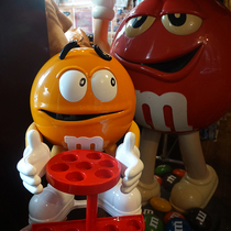 Cartoon Orange M Bean Man Fashion Home Decoration Mall Large Toys Landing Childrens Park Living Room Shop