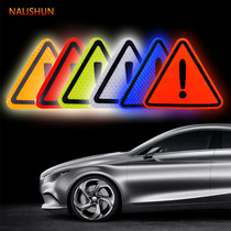 Triangle reflective stickers dangerous signs car stickers car tail personality long-distance safety warning signs reflective stickers