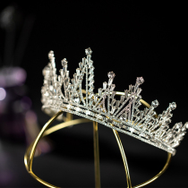 Girls Crown Headwear Children Model catwalk Diamond Dress Ornaments Flower Children Wedding Hair Accessories Princess Birthday