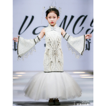 Childrens dress Princess dress girl Chinese style show exaggeration national tide Taiwan little girl Chinese style costume