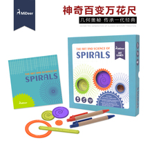 Mideer Milu childrens thousand-gauge geometric thinking training creative painting set kindergarten template toy