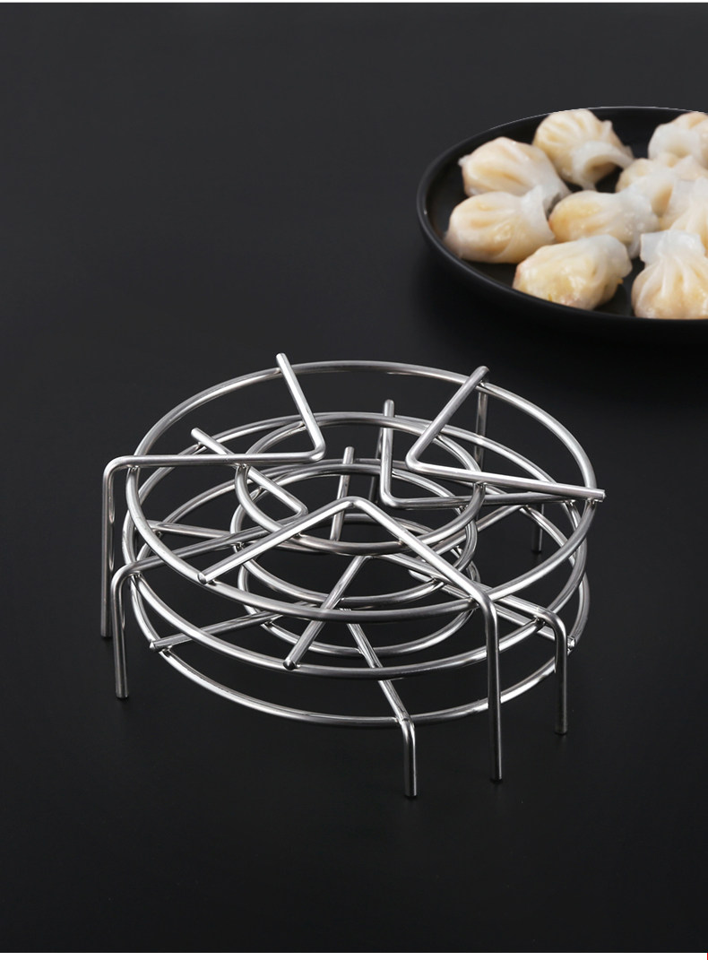 304不锈钢蒸架蒸锅架蒸片蒸盘蒸格蒸笼屉高脚家用小蒸菜蒸饭蒸垫.