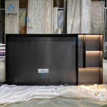 304 Stainless Steel Wall Niches Custom Black Titanium TV Cabinet Rose Gold Trim Rack Display Frame Drawing Titanium Gold Coat Pole Rack