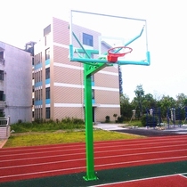 Outdoor standard basketball hoop outdoor adult buried basketball hoop strengthened fixed with tempered rebounds to support dunk