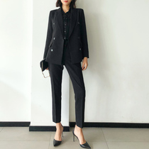 Miss Bird focuses on suit suit female Korean temperament civil servant interview clothing formal professional suit autumn and winter