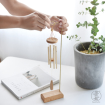 Dopamine desktop music wind chimes European handmade solid wood metal home decoration ornaments Decompression small fresh healing gifts