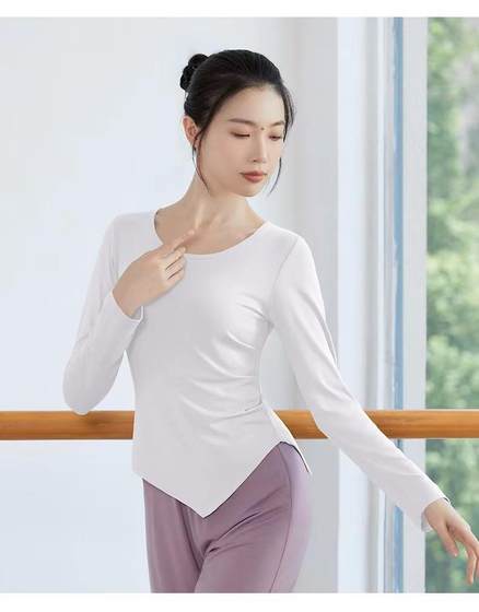 여성을위한 새로운 댄스 슈트 슬림 모달 최고의 클래식 댄스 훈련복 현대 와이드 레그 바지 바디 트레이닝 슈트 여성을위한 새로운 댄스 슈트 슬림 모달 최고의 클래식 댄스 훈련복 현대 와이드 레그 바지 바디 트레이닝 슈트