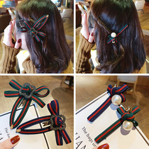 Small fragrance elegant word clip side hair clip retro headdress hairpin Korean net red temperament hair accessories jewelry
